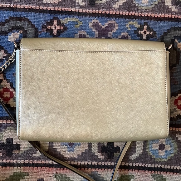 Kate Spade Gold Leather Handbag - Picture 3 of 3